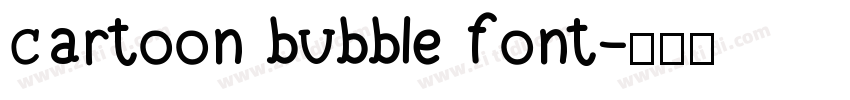 cartoon bubble font字体转换